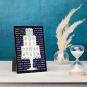 マジョンケーキ誕生日 フォトプラーク (側面)