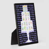 マジョンケーキ誕生日 フォトプラーク (側面)