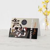 マジョンゲームカスタム誕生日カード カード (黄色い花)