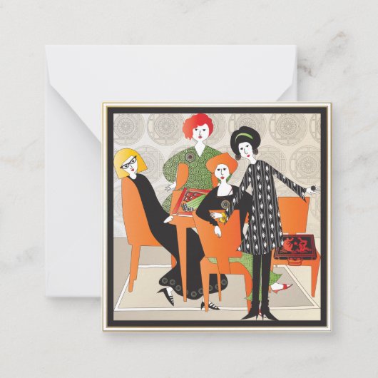 マジョンゲームスモールフラットカード ノートカード (正面)