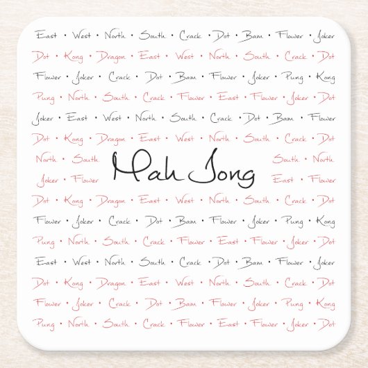 マジョンコースター スクエアペーパーコースター (正面)