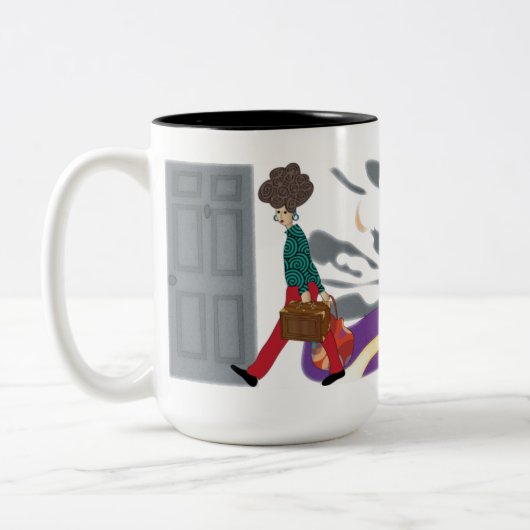 マジョンザマハジマダムマグ ツートーンマグカップ (左)