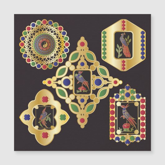 マジョンジョグジュエリーマグネットカード (正面)