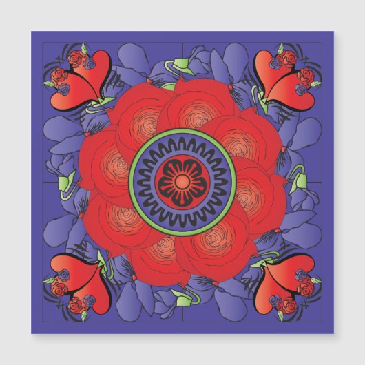 マジョンジョグバラマグネットカード マグネット招待状 (正面)