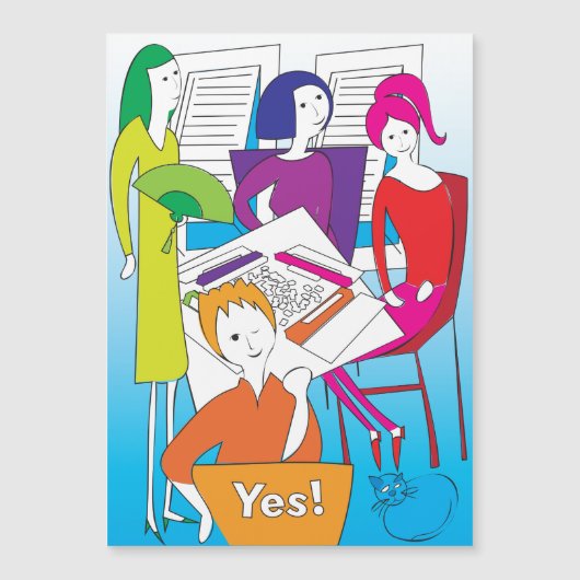 マジョンジョグYesマグネットカード マグネット招待状 (正面)