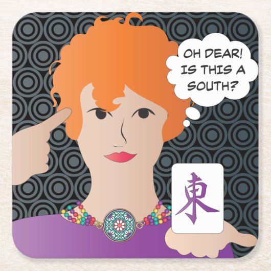 マジョンジョングことわざウィンズコースター スクエアペーパーコースター (正面)