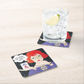 マジョンジョングことわざクラックCoaster スクエアペーパーコースター (インサイチュ)