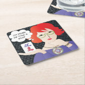 マジョンジョングことわざクラックCoaster スクエアペーパーコースター (アングル)