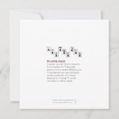 マジョンジョングことわざクラックFlat Card 招待状 (裏面)