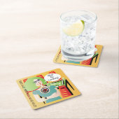 マジョンジョングことわざクヴェエッチ スクエアペーパーコースター (インサイチュ)