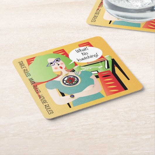 マジョンジョングことわざクヴェエッチ スクエアペーパーコースター (アングル)