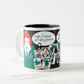 マジョンジョングことわざジョーカーMUG ツートーンマグカップ (正面左)