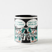 マジョンジョングことわざジョーカーMUG ツートーンマグカップ (中央)
