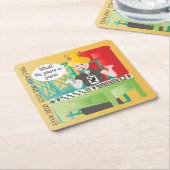 マジョンジョングことわざノジョーカー スクエアペーパーコースター (アングル)