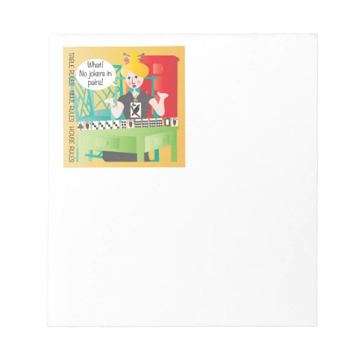 マジョンジョングことわざノジョーカー ノートパッド (正面)