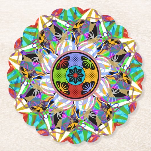 マジョンジョングオーナメントコースター ペーパーコースター (正面)