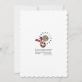 マジョンジョングスターバストドット誕生日フラットカード 招待状 (裏面)