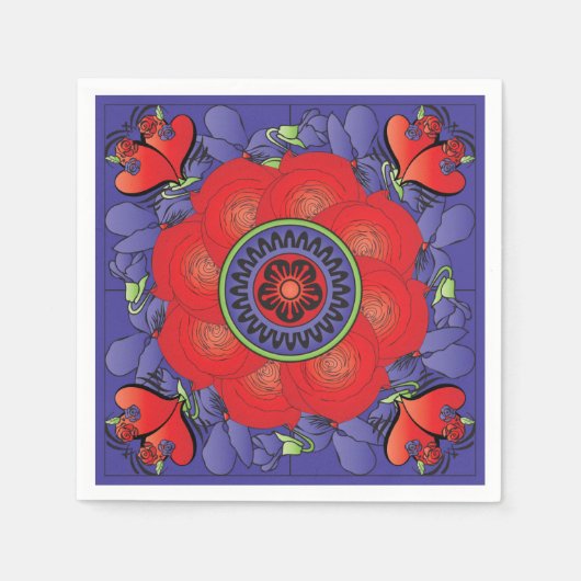 マジョンジョングバラナプキンス スタンダードカクテルナプキン (正面)