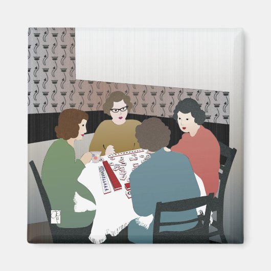 マジョンジョングレトロ磁石 マグネット (正面)