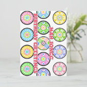 マジョンジョング誕生日ドット カード (スタンド正面)