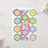 マジョンジョング誕生日ドット カード (正面/裏面インサイチュ)