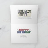 マジョンジョング誕生日ホワイトドラゴンズカード サンキューカード (内部)