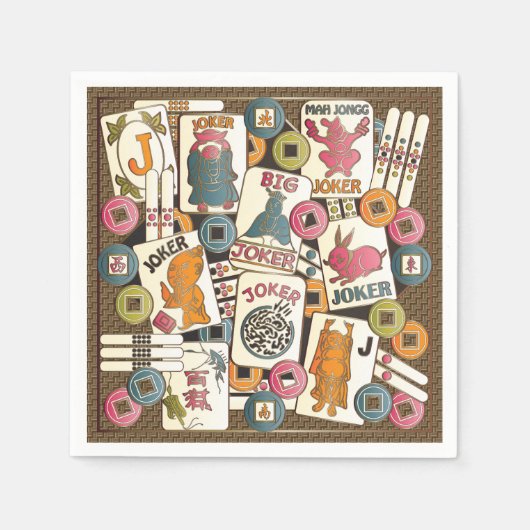 マジョンジョーカー スタンダードカクテルナプキン (正面)