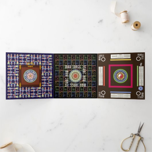 マジョンスクウェアトリフォールドカード 三つ折りカード (内部)