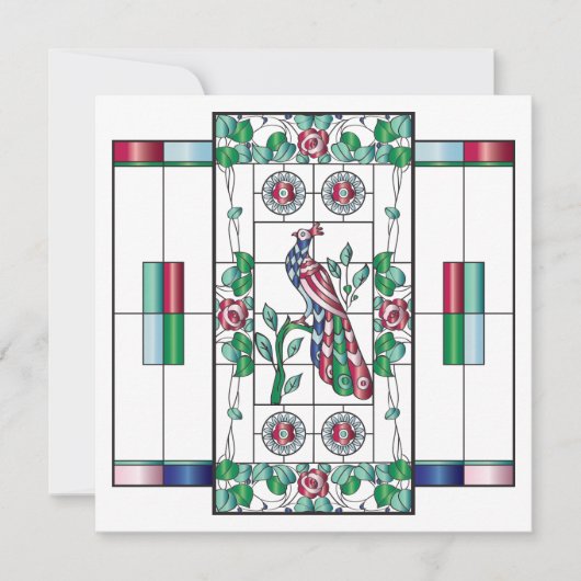 マジョンステンドグラスフラットカード サンキューカード (正面)