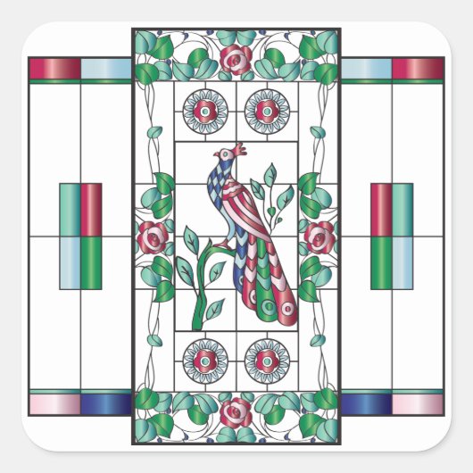 マジョンステンドグラス スクエアシール (正面)