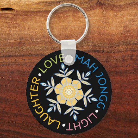 マジョンスノーフレークスキーチェーン キーホルダー (正面)