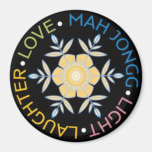 マジョンスノーフレーク磁石 マグネット (正面)