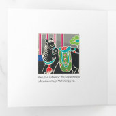 マジョンタイルトリフォールドカード 三つ折りクリスマスカード (内部最初)