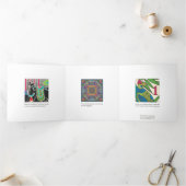 マジョンタイルトリフォールドカード 三つ折りクリスマスカード (内部)