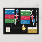 マジョンチャールストンのグラフカード ポストカード (正面)