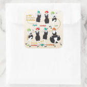 マジョンチャールストンダンサーのステッカー スクエアシール (バッグ)