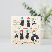 マジョンチャールストンダンサーのフラットカード 招待状 (スタンド正面)