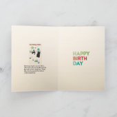 マジョンチャールストンダンサー誕生日カード サンキューカード (内部)