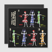 マジョンチャールストンフラットマグネット マグネット招待状 (正面/裏面)