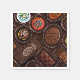 マジョンチョコレートナプキンス スタンダードカクテルナプキン