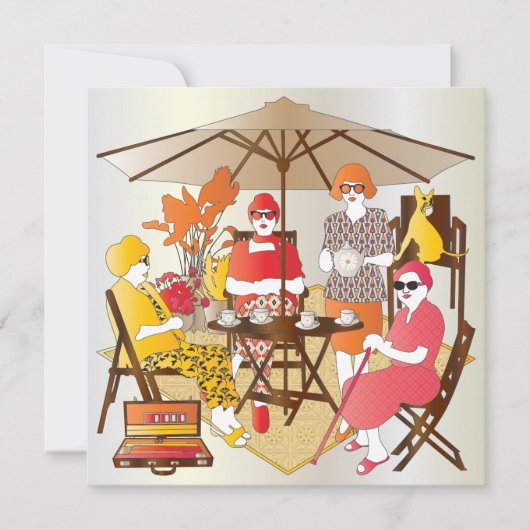 マジョンティーパーティー 招待状 (正面)