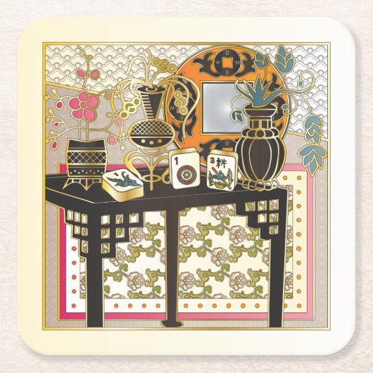 マジョンテーブル スクエアペーパーコースター (正面)