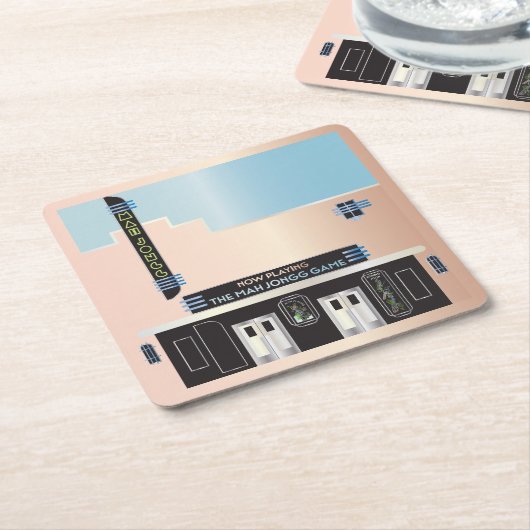 マジョンデコシアターコースター スクエアペーパーコースター (アングル)