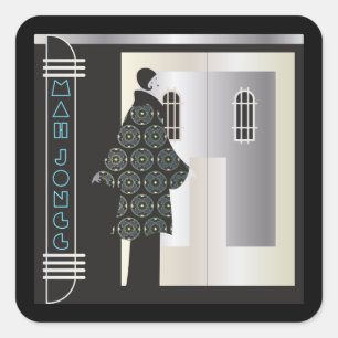 マジョンデコマイアミステッカー スクエアシール