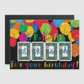 マジョンニュース誕生日フラットマグネット (正面/裏面)