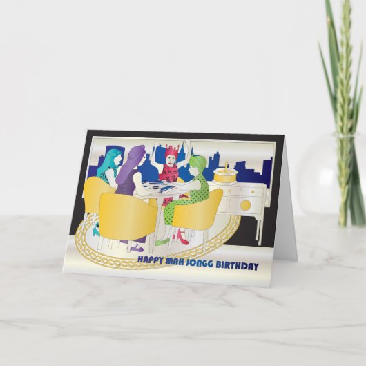 マジョンニューヨーク誕生日カード カード (正面)