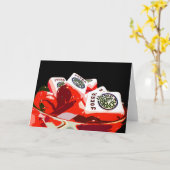 マジョンノテカードジョーカーのボウル カード (黄色い花)