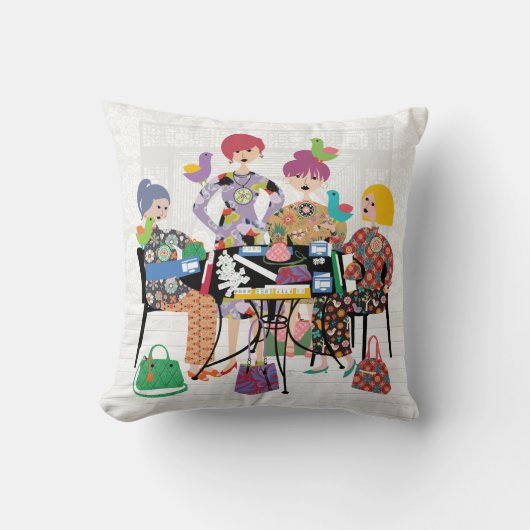 マジョンバードピロー クッション (正面)