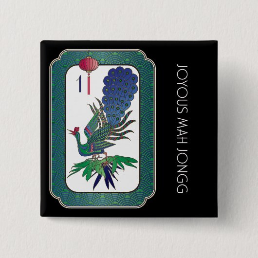 マジョンバードホリデーボタン 缶バッジ (正面)