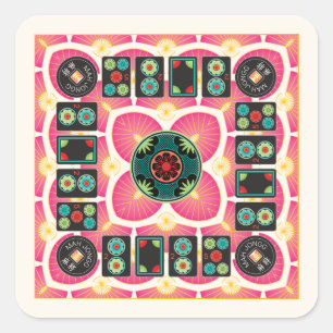 マジョンファン2025ステッカー スクエアシール